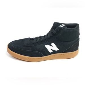 New Balance Shoes Mens Numeric 440 High Black Sneakers Gum Sole Athletic Size 9